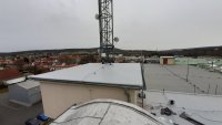 Rokycany, izolace střechy vysílače mPVC Protan se